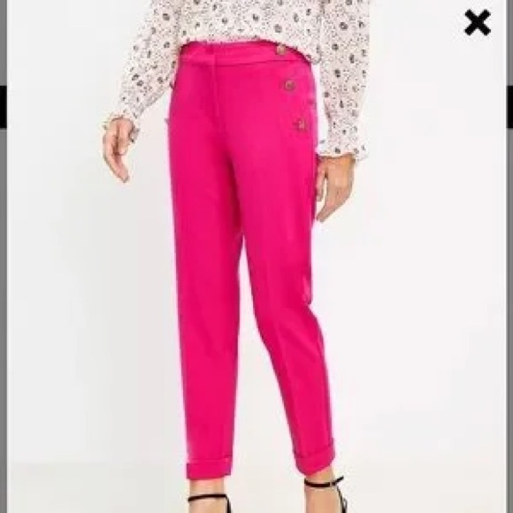 LOFT Pants - NWT LOFT Fuchsia Pants Size 10